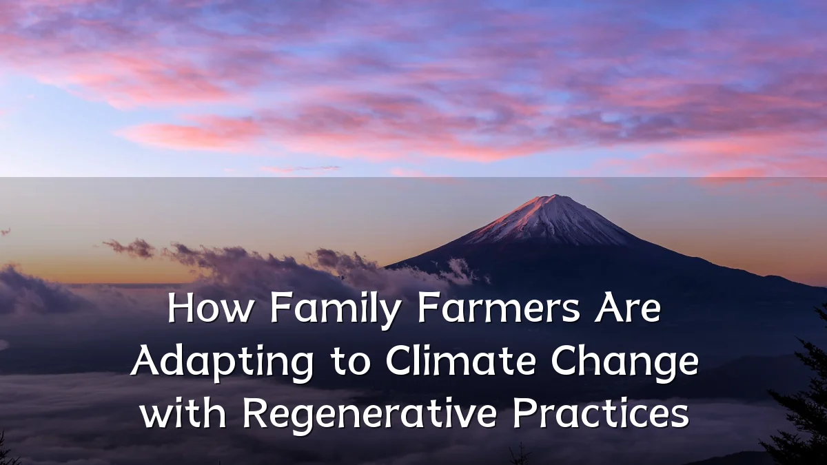 How Family Farmers Are Adapting to Climate Change with Regenerative Practices