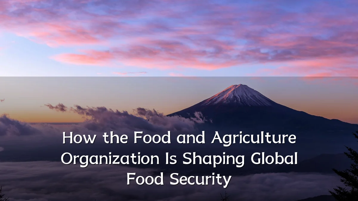 How the Food and Agriculture Organization Is Shaping Global Food Security