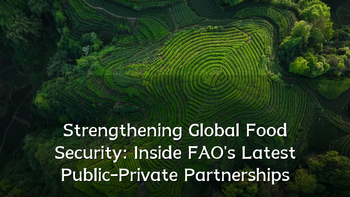 Strengthening Global Food Security: Inside FAO's Latest Public-Private Partnerships