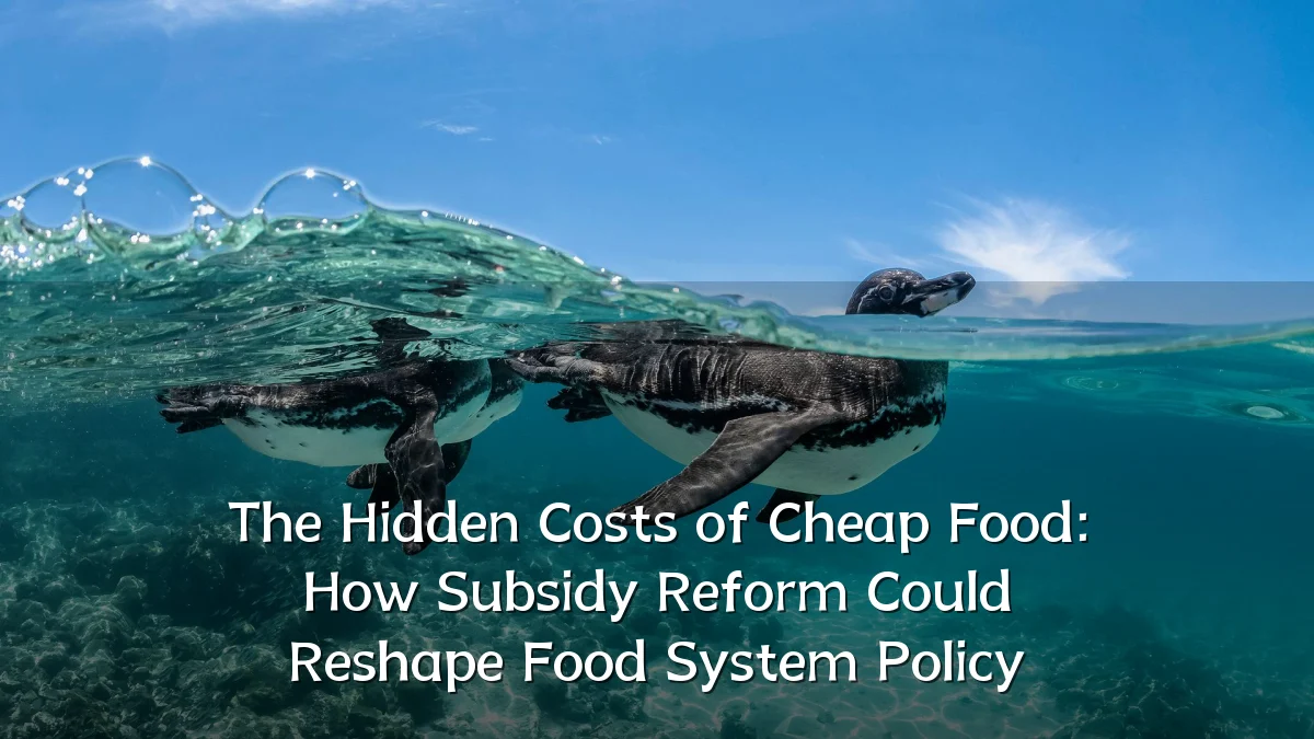 The Hidden Costs of Cheap Food: How Subsidy Reform Could Reshape Food System Policy