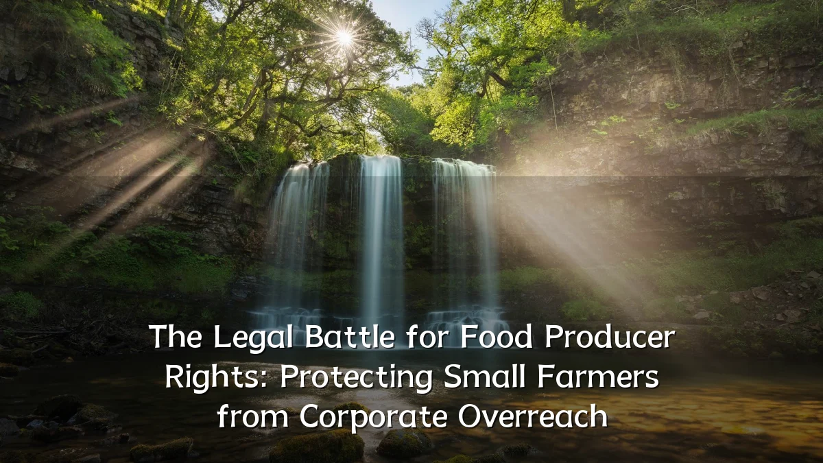 The Legal Battle for Food Producer Rights: Protecting Small Farmers from Corporate Overreach