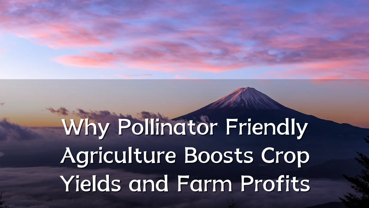 Why Pollinator Friendly Agriculture Boosts Crop Yields and Farm Profits