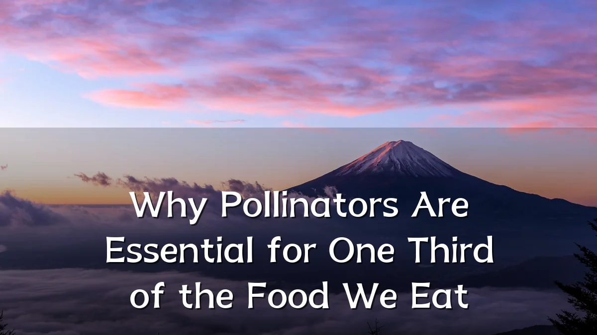 Why Pollinators Are Essential for One Third of the Food We Eat