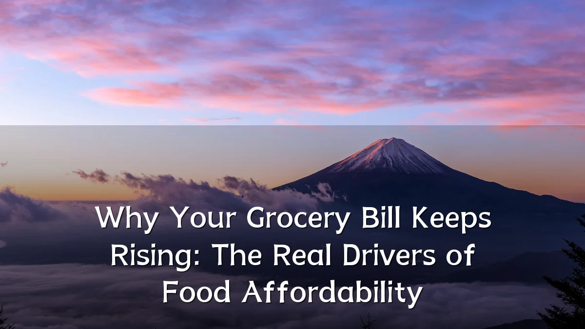 Why Your Grocery Bill Keeps Rising: The Real Drivers of Food Affordability