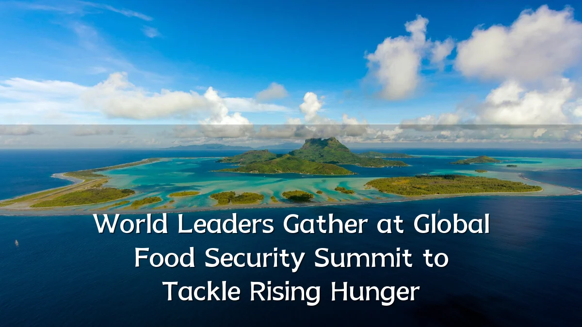 World Leaders Gather at Global Food Security Summit to Tackle Rising Hunger