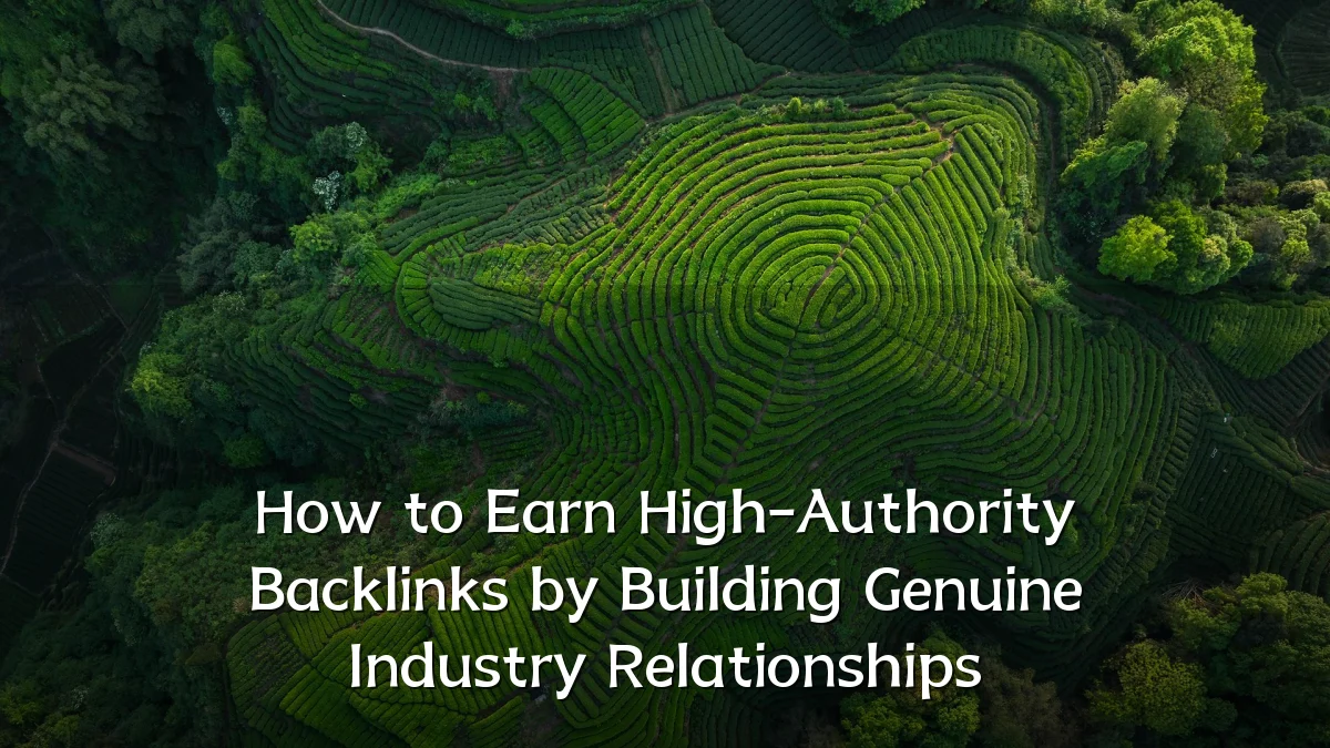 How to Earn High-Authority Backlinks by Building Genuine Industry Relationships