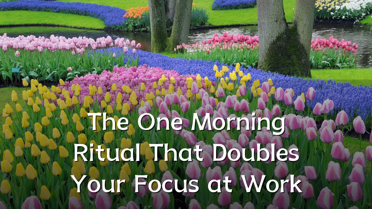 The One Morning Ritual That Doubles Your Focus at Work