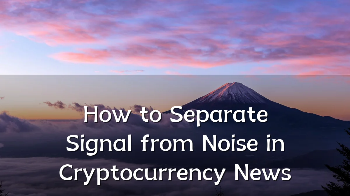 How to Separate Signal from Noise in Cryptocurrency News