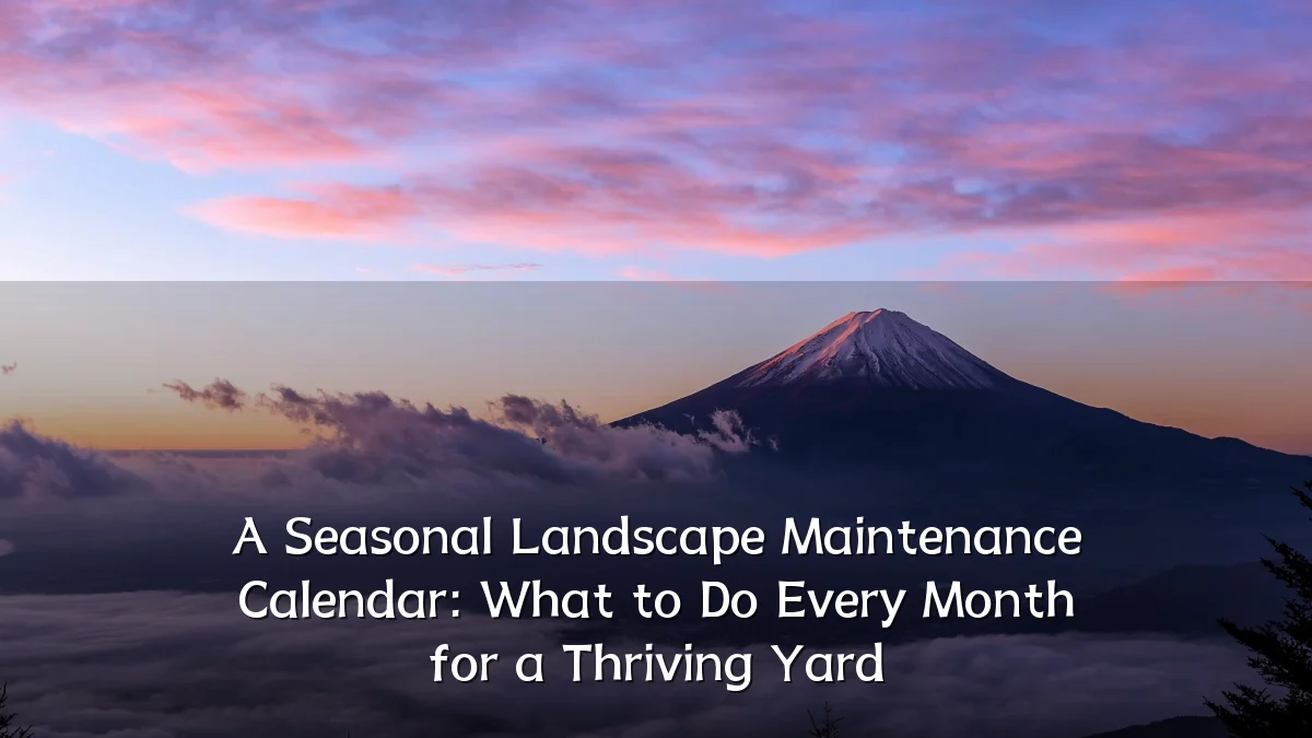 A Seasonal Landscape Maintenance Calendar: What to Do Every Month for a Thriving Yard