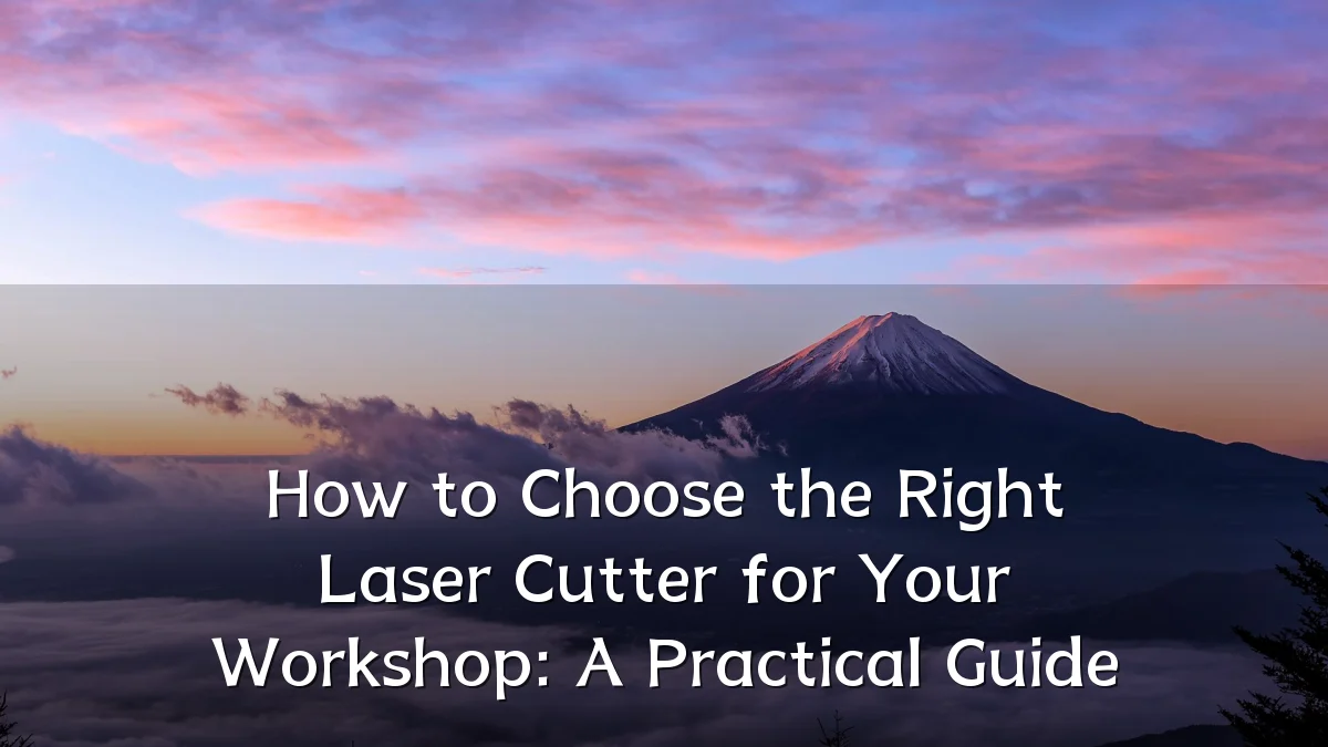 How to Choose the Right Laser Cutter for Your Workshop: A Practical Guide